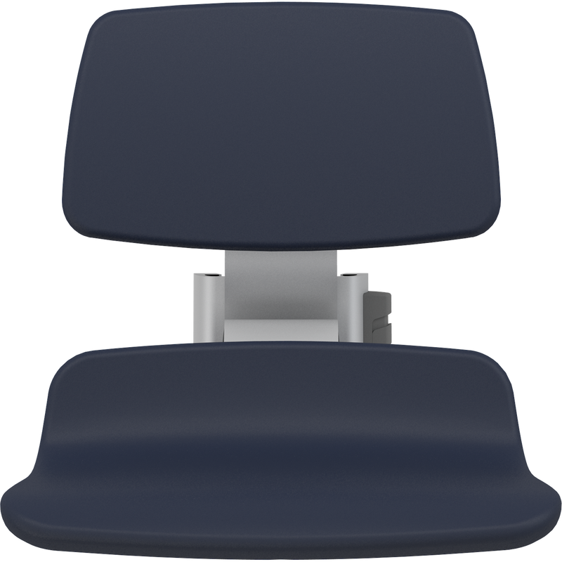 Pressalit PLUS Replacement Shower Seat 450 incl. Backrest, Manually Height Adjustable, Dark Blue (R7124108)