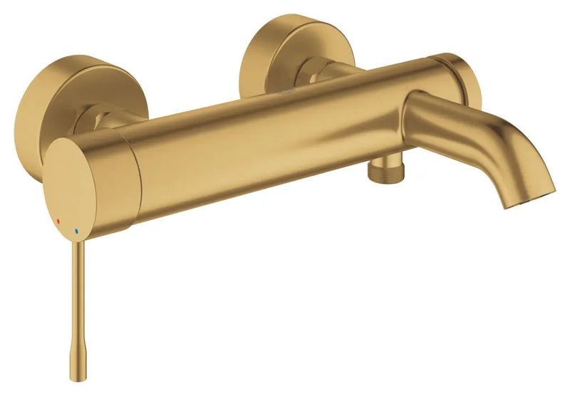 Grohe Essence wall-mounted bath shower mixer in Brushed Cool Sunrise