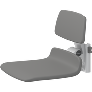 Pressalit PLUS Replacement Shower Seat 450 incl. Backrest, Manually Height Adjustable, Anthracite (R7124112)