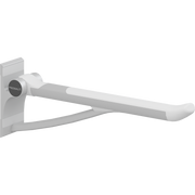 Pressalit PLUS Support Arm / Fold-Down Grab Bar, 700mm, Fixed Height, Wall-Mounted, White (R360070000)