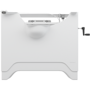 Pressalit MATRIX ANGLE DEEP manual wash basin bracket, right-facing, white