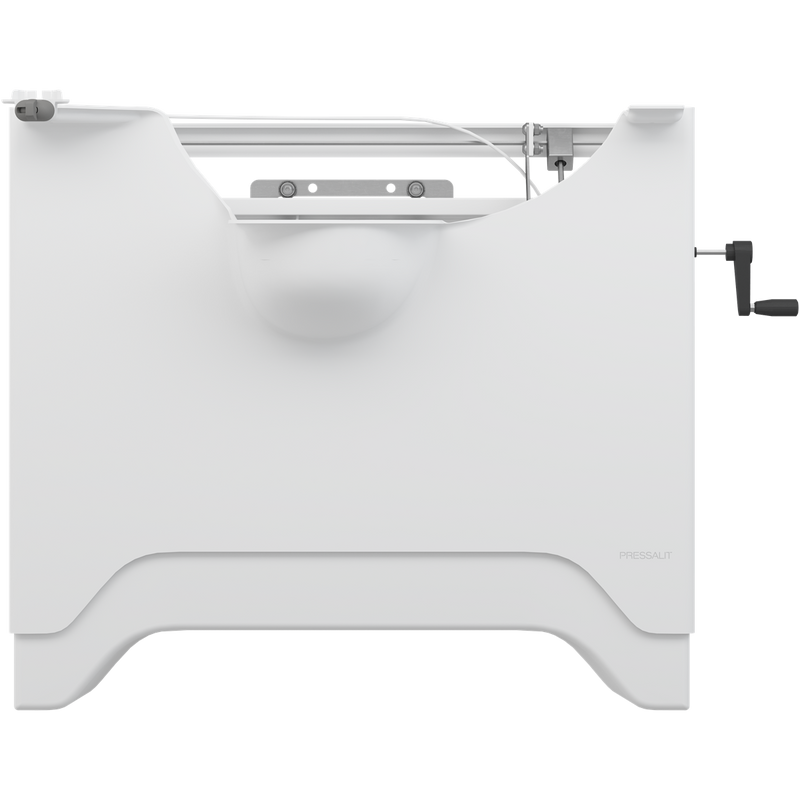 Pressalit MATRIX ANGLE DEEP manual wash basin bracket, right-facing, white