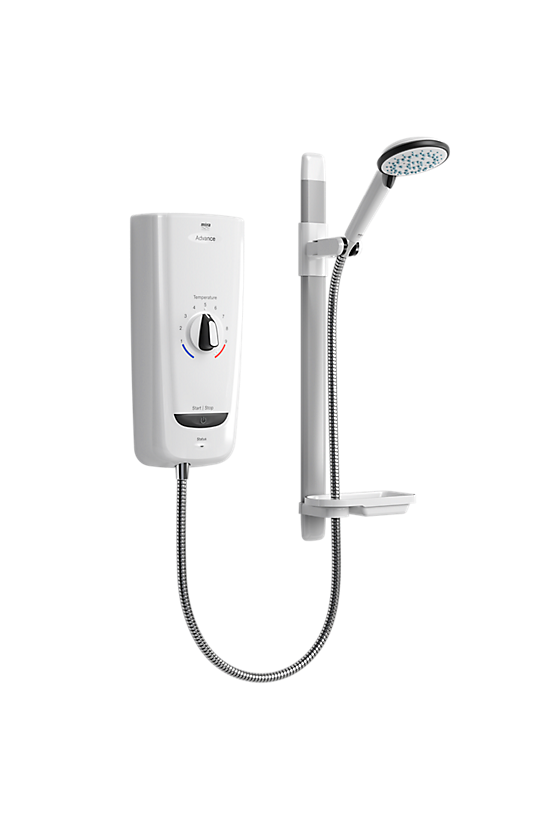 Mira Advance 9.8kW White/Chrome Electric Shower