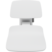 Pressalit PLUS Replacement Shower Seat 450 incl. Backrest, Manually Height Adjustable, White (R7124000)
