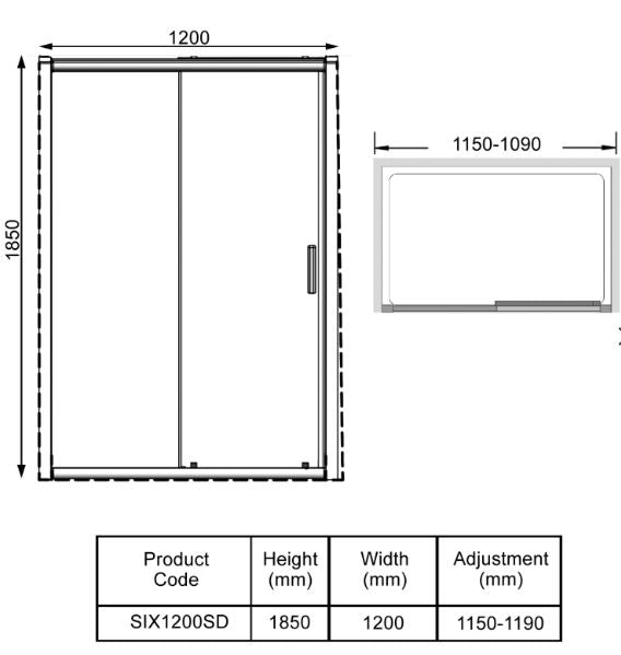 Kartell K-VIT KV6 Sliding Shower Screens