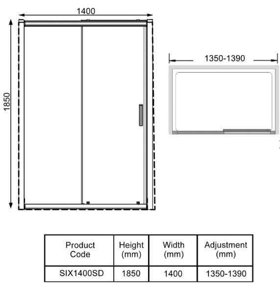 Kartell K-VIT KV6 Sliding Shower Screens