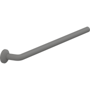 Pressalit PLUS Handrail Section 746mm with Wall Rosette Anthracite RT322112