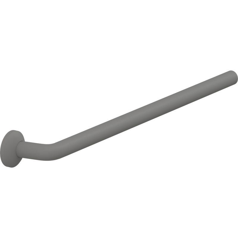 Pressalit PLUS Handrail Section 746mm with Wall Rosette Anthracite RT322112