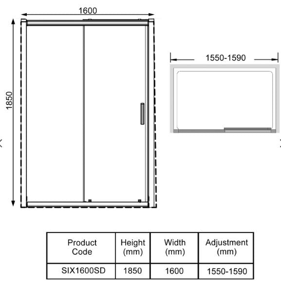 Kartell K-VIT KV6 Sliding Shower Screens