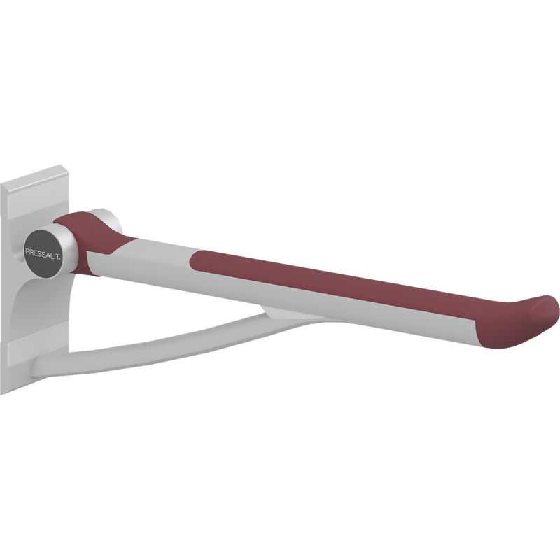 Pressalit PLUS Support Arm 700mm Fixed Height Red R360070035
