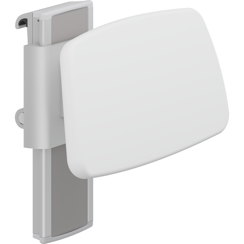 Pressalit PLUS Backrest, 385mm, Height & Sideways Adjustable, White (R6444000)