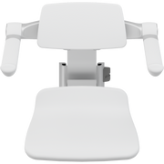 Pressalit PLUS Replacement Shower Seat 310 incl. Backrest & Armrests, Manually Height Adjustable, White (R7034000)
