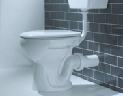 AKW standard height low level toilet pan (23172) in white vitreous china