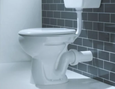 AKW standard height low level toilet pan (23172) in white vitreous china