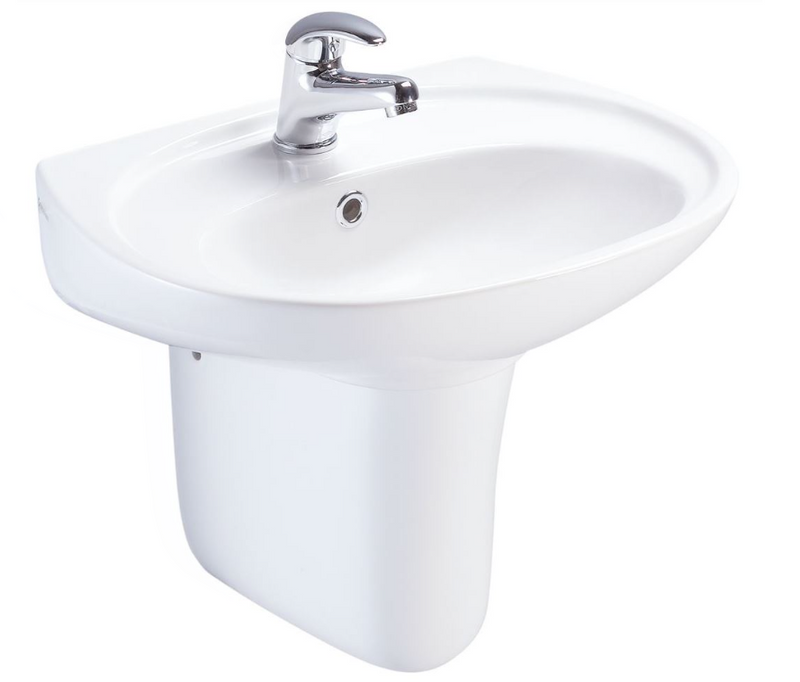 AKW Livenza Small Semi Pedestal for 450mm and 500mm Basins (23504)