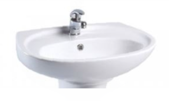AKW Livenza Sanitaryware Washbasin 450mm 1 Tap Hole (23507)