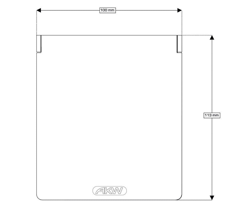 AKW Onyx Small Bathroom Shelf (23681)