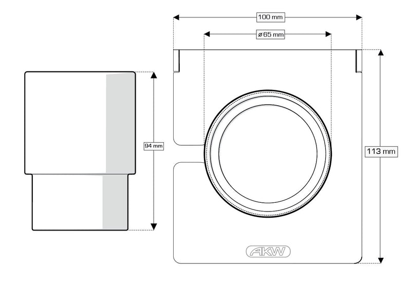 AKW Onyx Tumbler Chrome (23682)