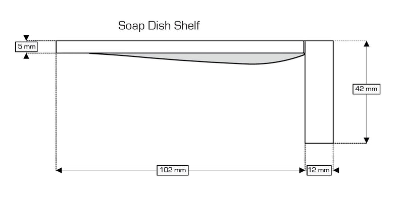 AKW Onyx Soap Dish Chrome (23683)