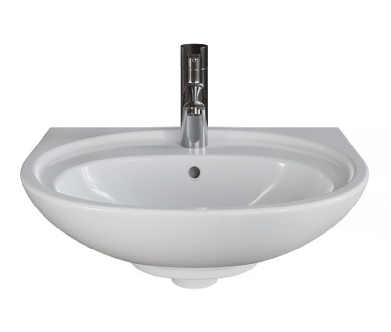 AKW Livenza Plus Sanitaryware Washbasin 550mm 1 Tap Hole (23908)