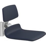 Pressalit PLUS Replacement Shower Seat 450 incl. Backrest, Manually Height Adjustable, Dark Blue (R7124108)