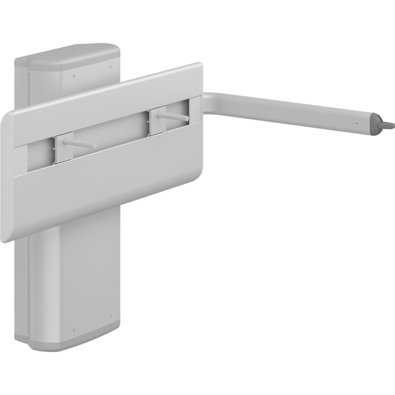 Pressalit PLUS Wash Basin Bracket, Gas-Assisted Lever Control, Manually Height Adjustable, White (R4650)