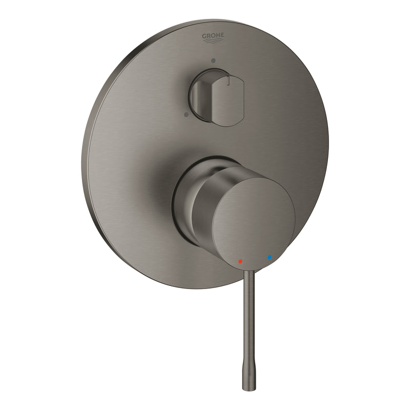 Grohe Essence Concealed Mixer Trim Set 3-Way Diverter 24092AL1 in Brushed Hard Graphite