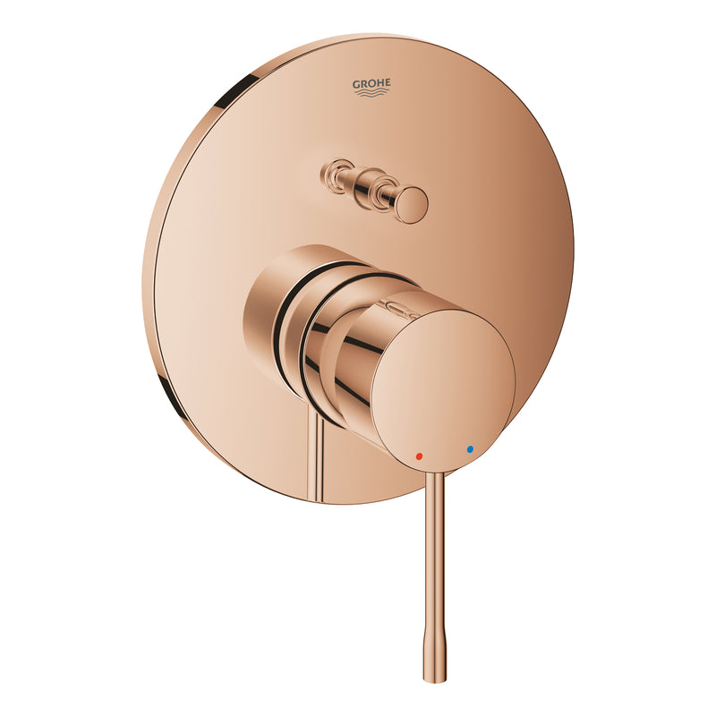 Grohe Essence Concealed Mixer Trim Set 2-Way Diverter 24167DA1 in Warm Sunset