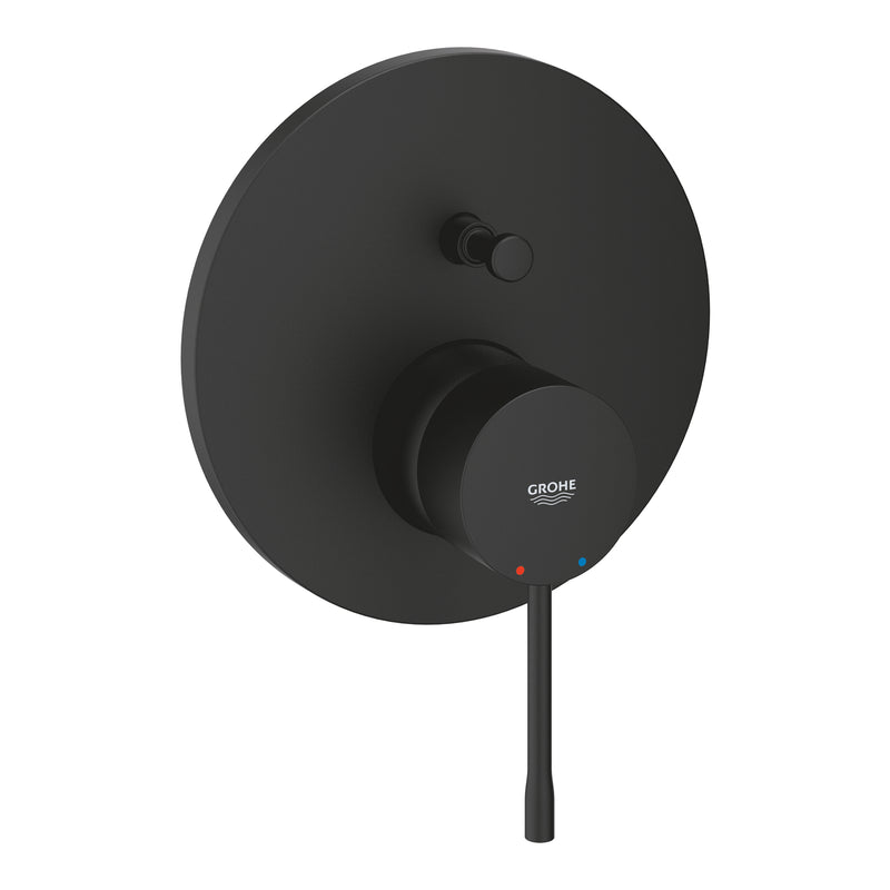 Grohe Essence Concealed Mixer Trim Set 2-Way Diverter 24167KF1 in Matt Black
