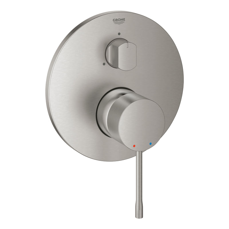 Grohe Essence Concealed Shower Mixer Trim Set 3-Way Diverter 24169DC1 in Supersteel