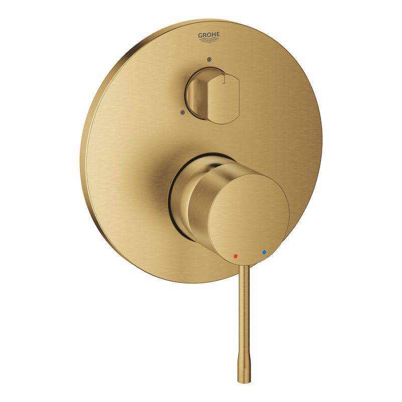 Grohe Essence Concealed Shower Mixer Trim Set 3-Way Diverter 24169GN1 in Brushed Cool Sunrise