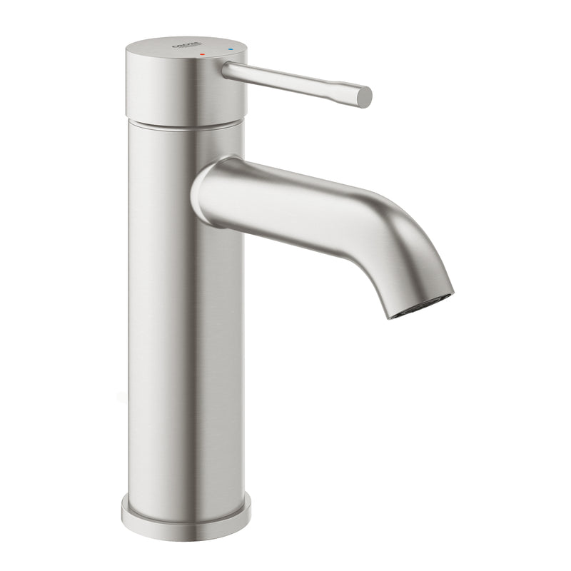 Grohe Essence Basin Mixer S-Size Smooth Body 24172DC1 in Supersteel
