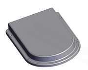 AKW toilet plinth 50mm high GRP (25075) fitted beneath a close coupled pan