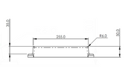 AKW 50mm GRP toilet plinth 25075 detail view
