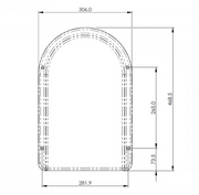 AKW 50mm GRP toilet plinth 25075 alternative view