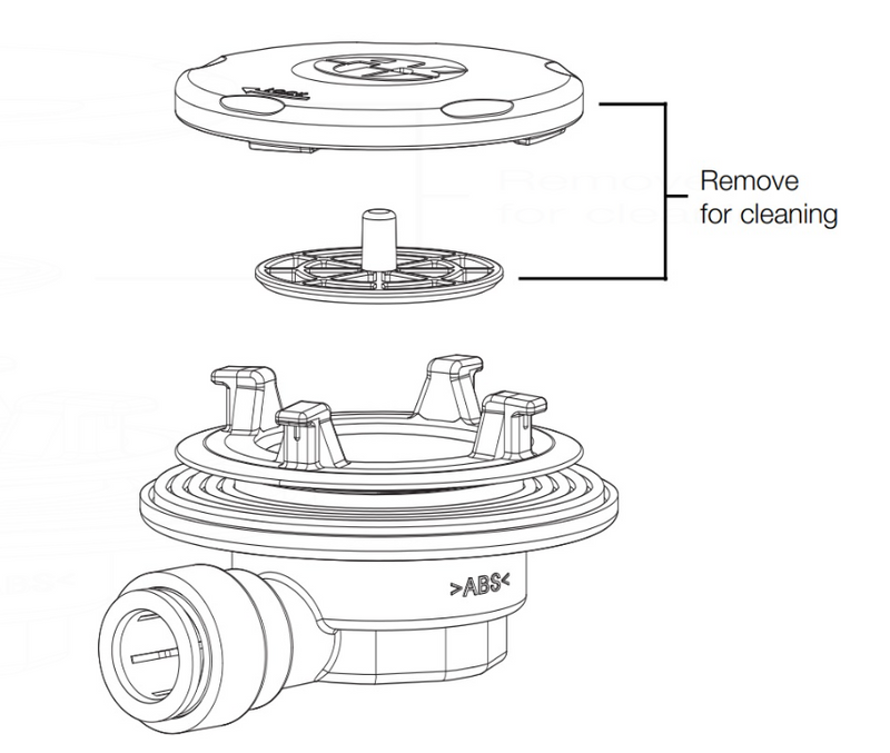 AKW standard pumped waste 25122 side profile