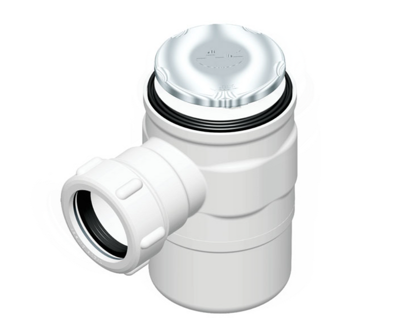 AKW TDTW50 white ABS plastic trapped shower waste (25126)