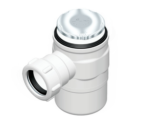 AKW TDTW50 white ABS plastic trapped shower waste (25126)