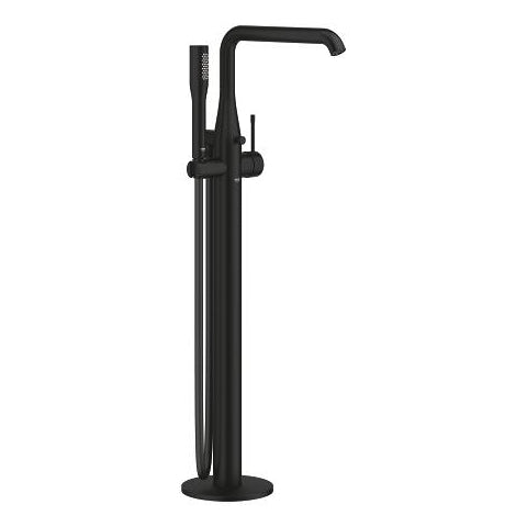 Grohe Essence floor-standing bath shower mixer 25248KF1 in Phantom Black