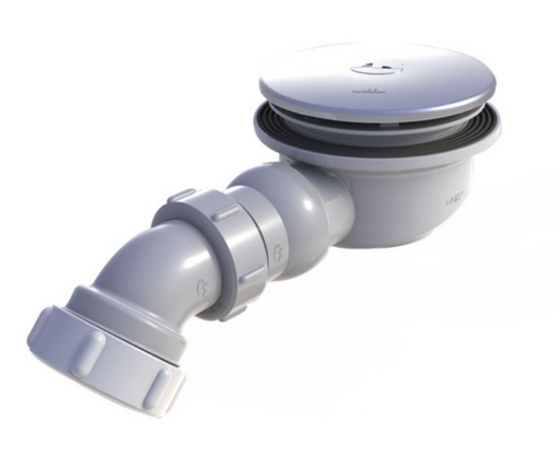 AKW Low Depth GW90 gravity waste with swivel outlet (25404)