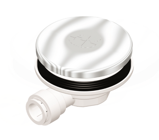 AKW PW50 standard pumped waste with 22mm push-fit outlet (25405)