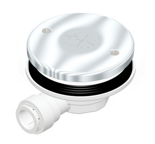 AKW PW90 90mm pumped waste with 22mm push-fit outlet (25406)