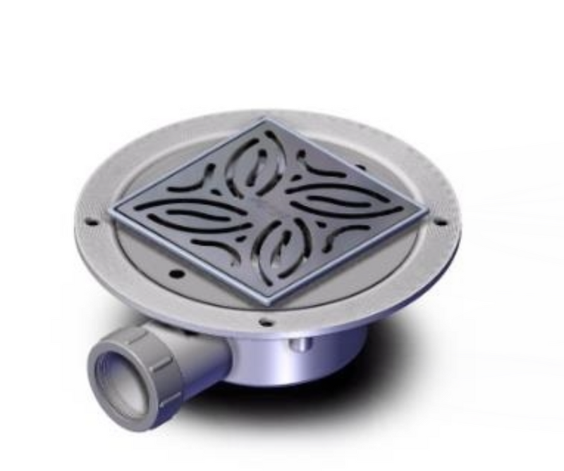 AKW Low Height Dry Waste with TF Tiled Floor Adaptor (25418-UK)