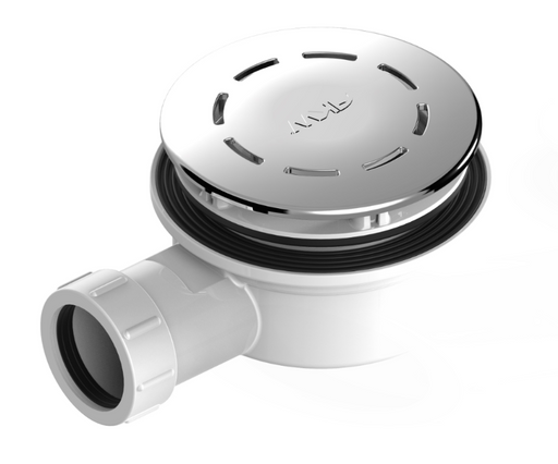 AKW DW90 low height dry waste with domed cover and 90mm adaptor (25438)