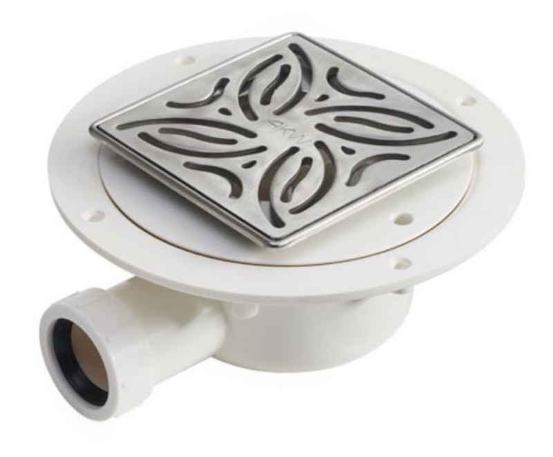 AKW GW90-2 Low Height Wet Waste with TF Tiled Floor Adaptor (UK) (25498-UK)