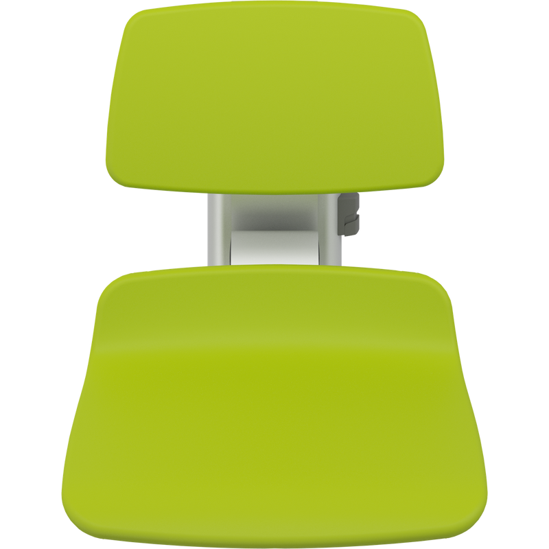 Pressalit PLUS Replacement Shower Seat 450 incl. Backrest, Manually Height Adjustable, Lime Green (R7124277)