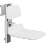 Pressalit PLUS Shower Seat 450 incl. Backrest, Manually Height & Sideways Adjustable, White (R7454000)