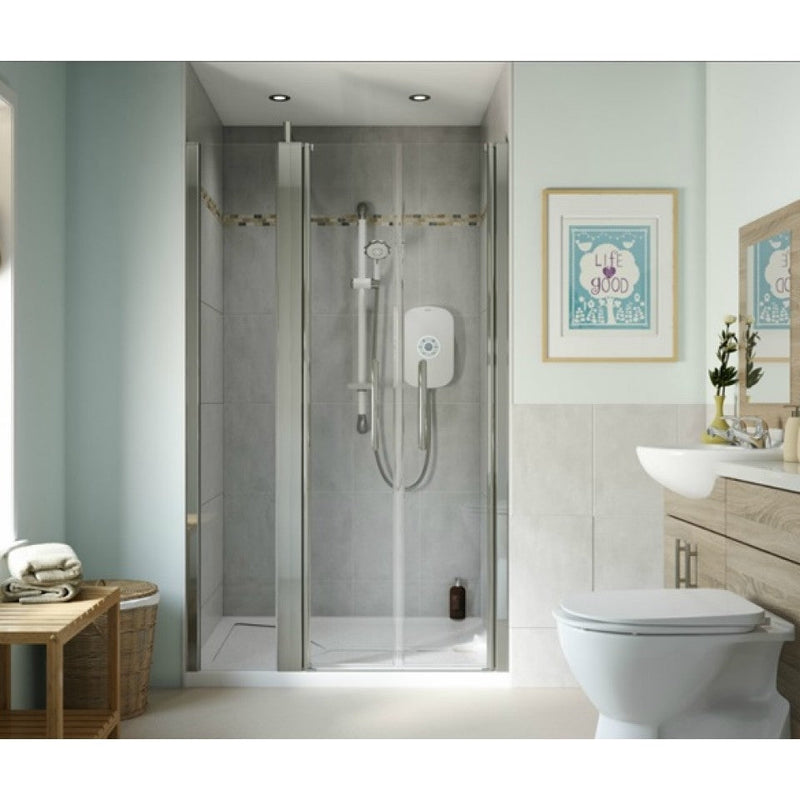 AKW Larenco Alcove Saloon Door Shower Screens (All Sizes)