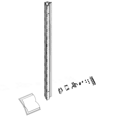 AKW Larenco extra narrow compensator full length profile drawing