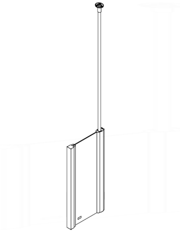 AKW Larenco half height extra narrow compensator aluminium profile drawing